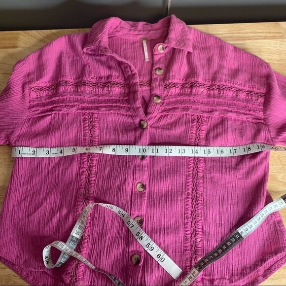 Free People Summer Stars Button Up Shirt Size XS - Picture 12 of 12